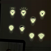 Дети Спальня флуоресцентный светится в темноте домашний Настенный декор Светящиеся Настенные наклейки лампа Diy обои набор 2024 - купить недорого