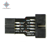 10 Pin to Standard 6 Pin Adapter Board For ATMEL AVRISP USBASP STK500 2024 - buy cheap