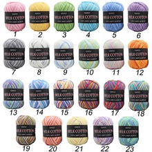 50g Colorful DIY Milk Cotton Knitted Yarn Winter Warm Soft Baby Yarn Hand Knitting Supplies Wool Crochet Sweater Yarn 2024 - buy cheap