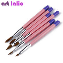 Artlalic 6pcs/Set DIY Professional Nail Art Brush Acrylic Design Painting Tool Pen Polish Brush Set Gel UV Print Brushes Kit 2024 - buy cheap