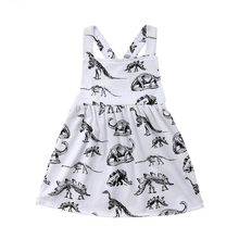 2018 летнее платье без рукавов с динозавром для новорожденных девочек летняя одежда повседневная одежда с героями мультфильмов 2024 - купить недорого