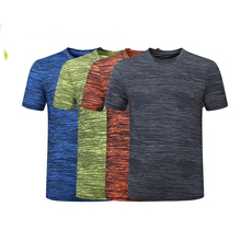 Специальные предложения модные летние быстрое высыхание эластичность Короткий рукав Для мужчин топы футболки Размеры M-5XL 2024 - купить недорого