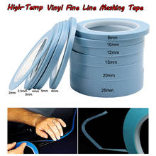 Blue High Temperature Vinyl Fine Line Fineline Masking Tape Automotive Car Auto Paint For Curves 2024 - buy cheap