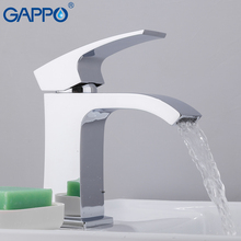 Griferia-grifo mezclador de grifos de lavabo GAPPO para baño, grifería de fregadero cromado, PVD, chapado en espejo, cascada, Grifo de lavabo de latón, grifos de fregadero 2024 - compra barato