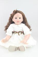 Muñecas de vinilo de silicona para bebés Reborn de 60 cm, juguete para dormir para bebés, regalo de cumpleaños para niños, regalos de boda, muñecas para Baby Shower, muñeca de princesa 2024 - compra barato