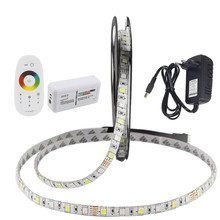 5050 LED Strip RGB / RGBW / RGBWW 5M 300LEDs Neon Tape Light + 2.4 G Remote Controller + DC 12V 3A Power Adapter 2024 - buy cheap