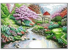 Embroidery Package Hot Sell Best Quality  Cross Stitch Kits Dome Flower Tree Free Shipping 2024 - buy cheap