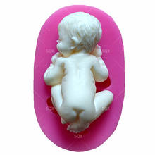 Molde de silicone em forma de bebê., alta qualidade, barriga, molde de fondant, decoração de bolo, ferramentas de cozimento, acessórios de cozinha sq1469. 2024 - compre barato