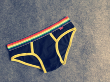 Brand PINKY SENSON sexy Mens Underwear Rainbow belt briefs Gay panties Man fashion gay underwear solid briefs underpants for men 2024 - buy cheap