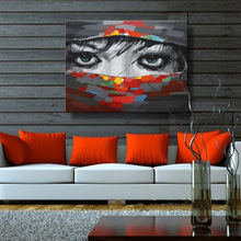 100% Handmade High Quality Heavy Texture Modern Face Oil Painting on Canvas Abstract Wall Art for Home Decoration No Frame 2024 - buy cheap