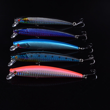 Señuelo de pececillo de 11cm y 11,4g, cebo Artificial de pescado de plástico duro para pescar, ojos 3D, Swimbait, Crankbait, Wobblers, 5 uds. 2024 - compra barato