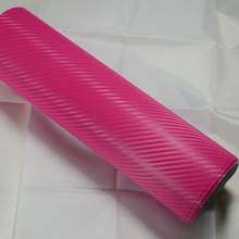 3D Carbon Fiber automotive vinyl wrap vinilo coche with Air Bubble 1.52x30m/roll Pink 2024 - buy cheap