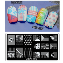 Nail Stamping Template Cartoon Fruit Stamp 1Pc Rectangle Nail 12.5*6.5cm Nail Stamping Plate Patterns Optional 2024 - buy cheap