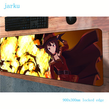 megumin mouse pad 900x300mm mats Beautiful Computer mouse mat gaming accessories Birthday large mousepad keyboard games pc gamer 2024 - buy cheap