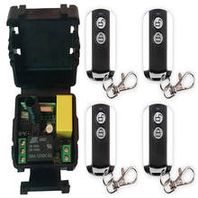 Receptor e transmissor de metal, mais novo tamanho, ac 220v, 1ch, 1ch, 10a, rf, sistema de controle remoto sem fio, persianas, portas, garagem