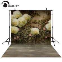 Allenjoy vintage background for photo studio flower wall rose leaf wedding love photocall photography backdrops photophone vinyl 2024 - buy cheap