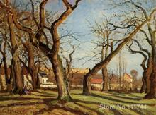 canvas art Chestnut Trees at Louveciennes Camille Pissarro oil painting reproduction High Quality Handmade 2024 - buy cheap