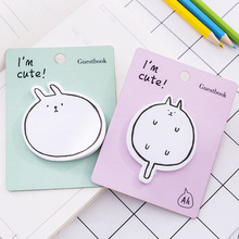 Kawaii Rabbit Cat Memo Pads Cute Block Sticky Notes Paper Notepad Diary Scrapbooking Stickers Office School Stationery Bookmark 2024 - buy cheap