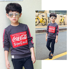 Children's clothing boy's Sweatshirts spring 2021 casual pullover in the big boy autumn tide baby Sweatshirts 2024 - buy cheap