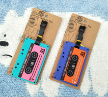 Tape card Anime Luggage Tag PVC Pendants Portable Travel Label Suitcase  Address Baggage Holder tags NEW Gifts Unisex 2024 - buy cheap