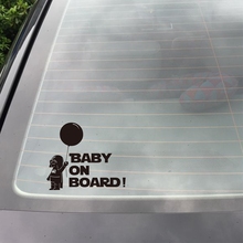 Baby On Board Space Wars-pegatina de vinilo para ventana de coche, decoración creativa divertida 2024 - compra barato