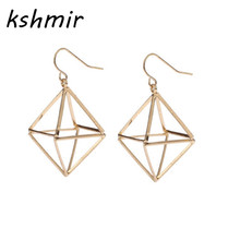 Accessories wholesale fashion triangular geometry stereo contracted pendant earrings with exclusive earring 2024 - buy cheap
