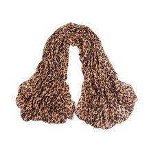 Женская шифоновая шаль, пикантная длинная модная леопардовая шаль из искусственного шелка, дизайнерские осенние мягкие теплые шарфы, 1 шт. 2024 - купить недорого
