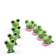 2 pcs Frog Lover Animal Miniature Fairy Garden Home Houses Decoration Mini Craft Micro Landscaping Decor DIY Accessories 2024 - buy cheap