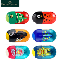 Faber-Castell Cute Pencil Cutter 6Colors Lovely Pattern Faber Castell Double Hole pencil Sharpener For Classroom Supplies 2024 - buy cheap