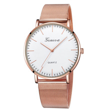 Relógio feminino na moda, relógio romântico feminino com pulseira de aço em ouro rosê, relógio de pulso para mulheres 2024 - compre barato