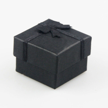 Коробка для колец 4x4x3 см, Разноцветные серьги-гвоздики, подвески, чехол для хранения, модные бумажные коробки для ювелирных изделий, подарочная упаковка, 24 шт. 2024 - купить недорого