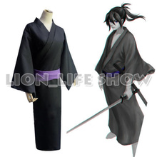 Fantasia universal para verão, cosplay de noragami yato black kimono yukata 2024 - compre barato