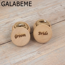 Caja de madera para guardar anillos de boda, accesorio con grabado personalizado, nombre, fecha, logotipo, 2 unidades 2024 - compra barato