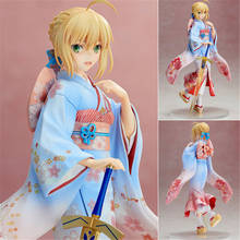 Милое Аниме Fate Stay Night Saber Haregi Kimono Ver. 1/7 Масштаб Окрашенные ПВХ Фигурки Коллекционная модель игрушки кукла подарок 25 см 2024 - купить недорого