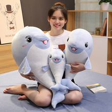 New 1pc 40/60/80CM New Kawii Yangtze Porpoise Pillow Doll Plush Toys Dolphins Doll For Kids Boys Girls Birthday Christmas Gift 2024 - buy cheap