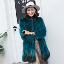 Thick Warm New Women's Raccoon Fur Overcoat Real Natural Coat Customize Long Wholesale Retail Factory Genuine Overcoat tsr599 2024 - buy cheap