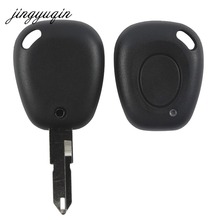 Чехол jingyuqin для ключа с 1 кнопкой и необработанным лезвием для Renault Megane Scenic Laguna 2024 - купить недорого