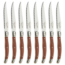 2-10pcs Laguiole Steak Knives Wooden Cutlery Dinner Knife Wood Handle Tableware Stainless Steel Dinnerware Xmas Gift Flatware 9" 2024 - buy cheap