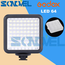 Godox LED64 LED Video Light for DSLR Camera Camcorder mini DVR as Fill Light for Wedding News Interview Macro photography 2024 - buy cheap