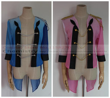 Yuri on Ice Victor Nikiforov Yuri Katsuki Cosplay blue pink match clothes Coat Yuri!!! on Ice top Costume 2024 - buy cheap