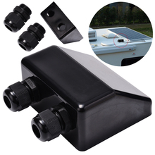 Mayitr Black Roof Solar Panel Cable Entry Gland Box Double Cable Gland For Caravan Boat Accessories 2024 - buy cheap