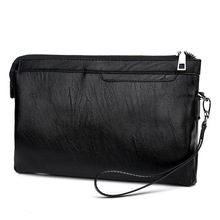 Men Clutch bag PU Leather Envelopes Handbag Men Casual mobile phone Bag Day Clutches Bag Zipper Wristlet men purse cigarette box 2024 - buy cheap
