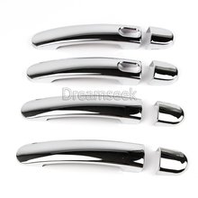 Door Handle Cover For VW Volkswagen Tiguan 2015 2016 Chrome Molding Trim With Smart Keyhole ABS plastic 2024 - buy cheap