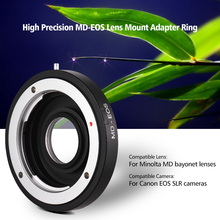 MD-EOS-anillo adaptador de montura de lente con lente correctivo, lente para Minolta MD para encajar para Canon EOS Cámara EF Focus Infinity 2024 - compra barato