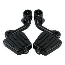 Footpegs longo angular ajustável estrada peg kit de montagem para harley touring honda 2024 - compre barato