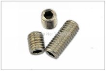 100 pieces M4*6mm 304 Stainless steel Hex Socket Set Screw grub screw Cup Point 2024 - buy cheap