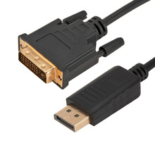 1.8M DP to DVI Converter Cord DisplayPort Male to DVI-D 24+1Pin Male Monitor Display Adapter Cable High Quality 2024 - buy cheap