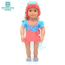 Traje de baño de moda de 15 estilos, trajes de buceo, bikinis de bebé para muñeca americana de 45cm y accesorios para muñecas recién nacidas 2024 - compra barato