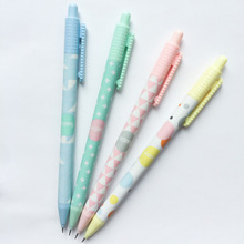 5Pcs Candy Color Random 0.5mm 0.7mm  Plastic Mechanical Pencil Student Stationery Automatic Pencil Writing School Supply 2024 - buy cheap