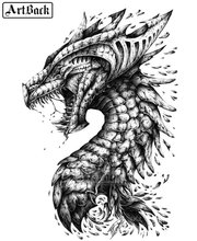 New 5d diy diamond painting "Dragon" kit full square drill diamond embroidery animal 3d resin mosaic artwork ARD153 2024 - buy cheap